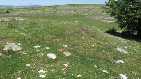 Larrenganbelako Aldapa 1 etxola hondoa, Andia