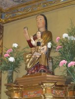 Virgen del Popolo irudia gaur egun San Migel elizan , Zufia
