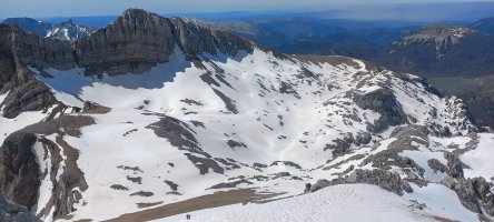 Atxerito (2374m) Gamueta alderako ikuspegia goitik