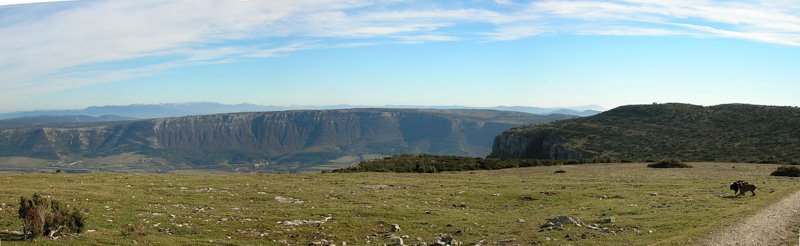Panoramica desde Montemayor.Sierra de Arkamu.