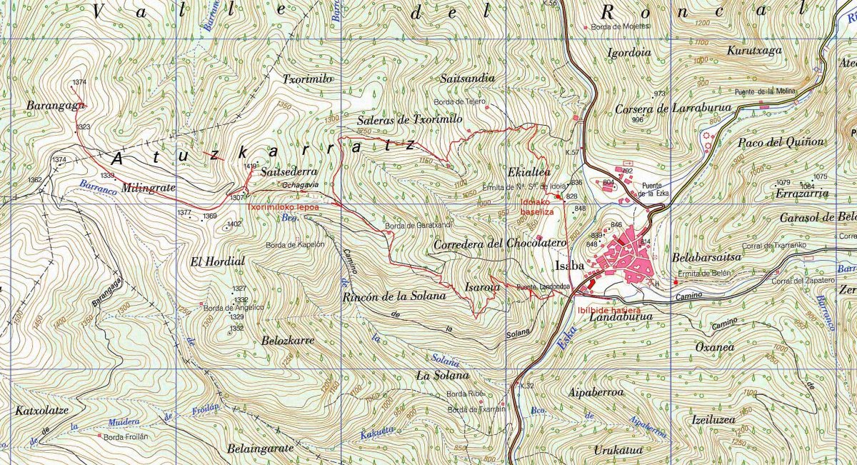 MAPA: Saitsederra eta Barangaga