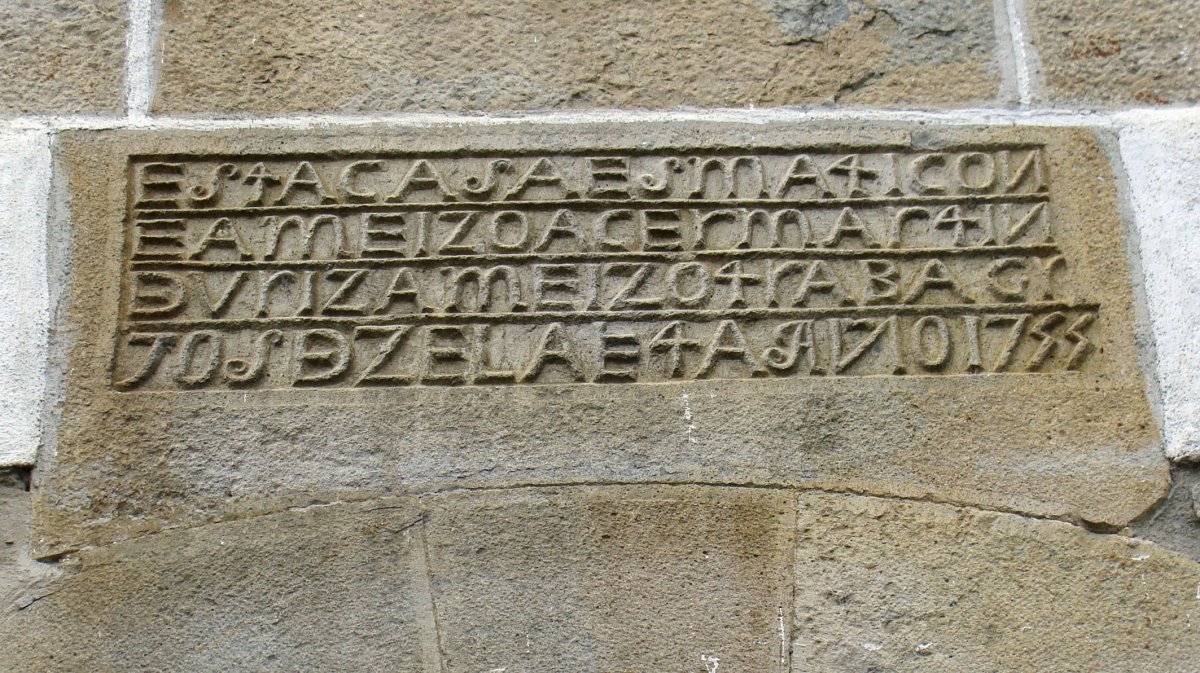 Mattikonea etxeko epigrafia, Eraso-Imotz