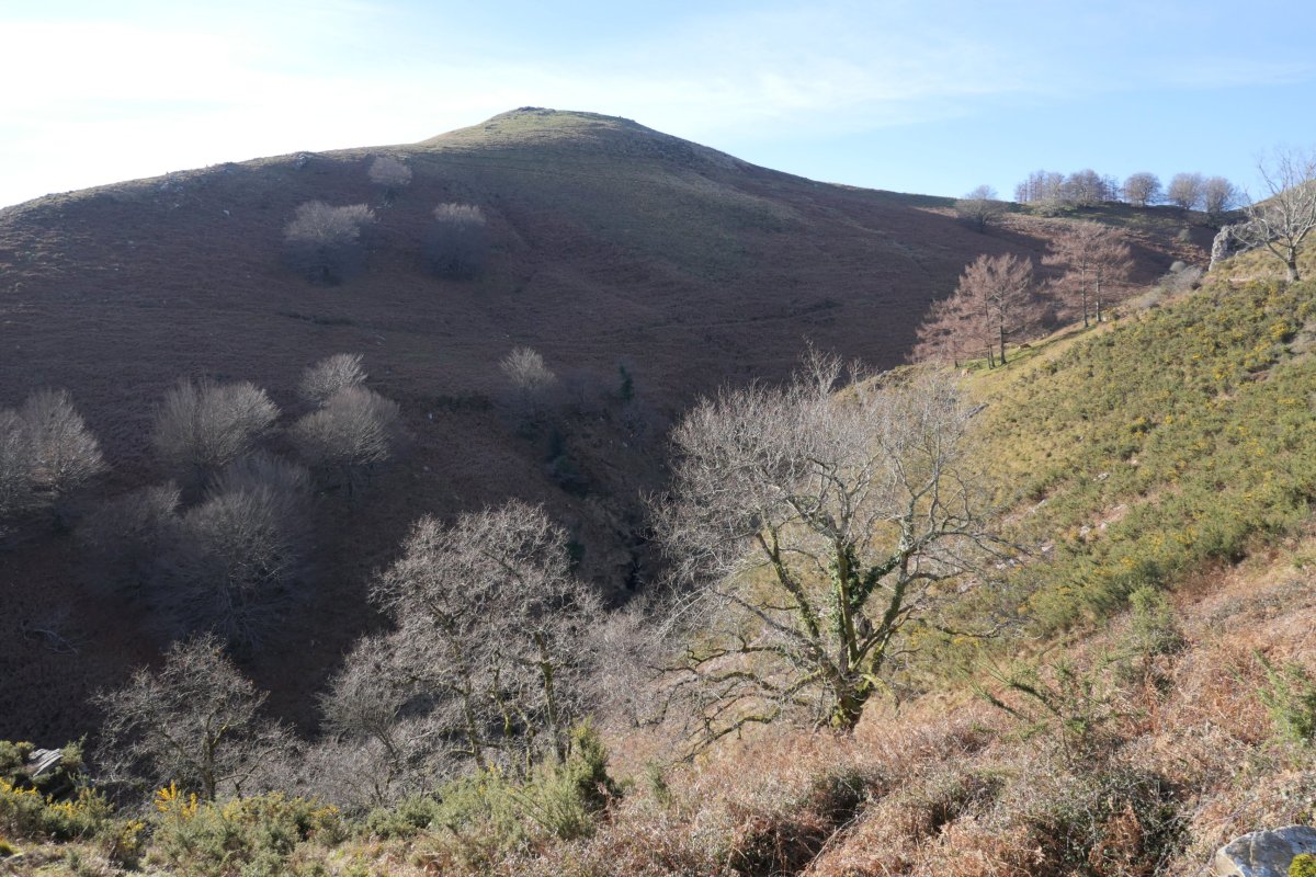 Betarteko Harria Alkurruntzeko hegoaldeko hegia zeharkatzen duen pistatik