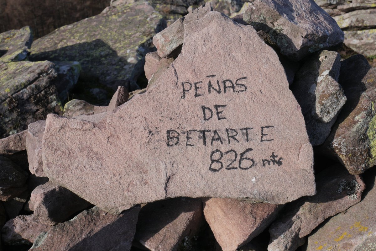 Betarteko Harria, tontorra