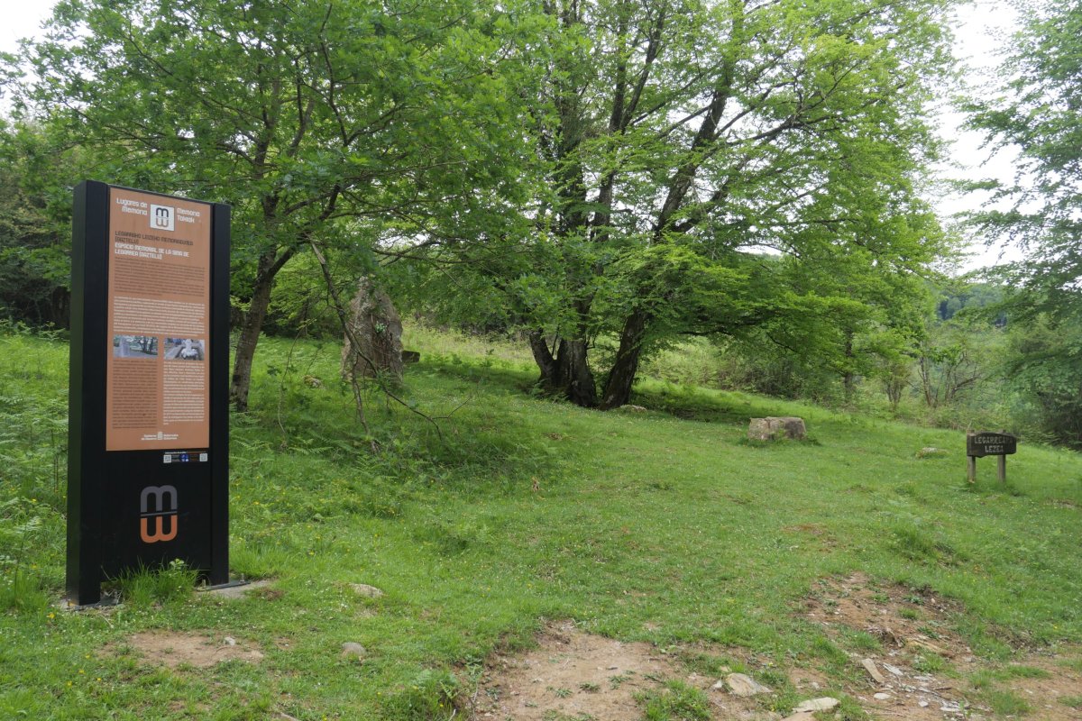 Legarreako leizea, memoria tokia