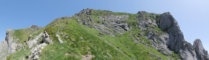 Pic d'Anéou, hegoaldeko isurialdeko igoera gogorra