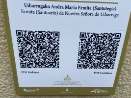 Udiarragako Andra Maria Ermita (Santutegia). Ugao