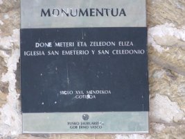 Santos Emeterio y Celedonio Eliza. Larrabetzu (Goikolexea)