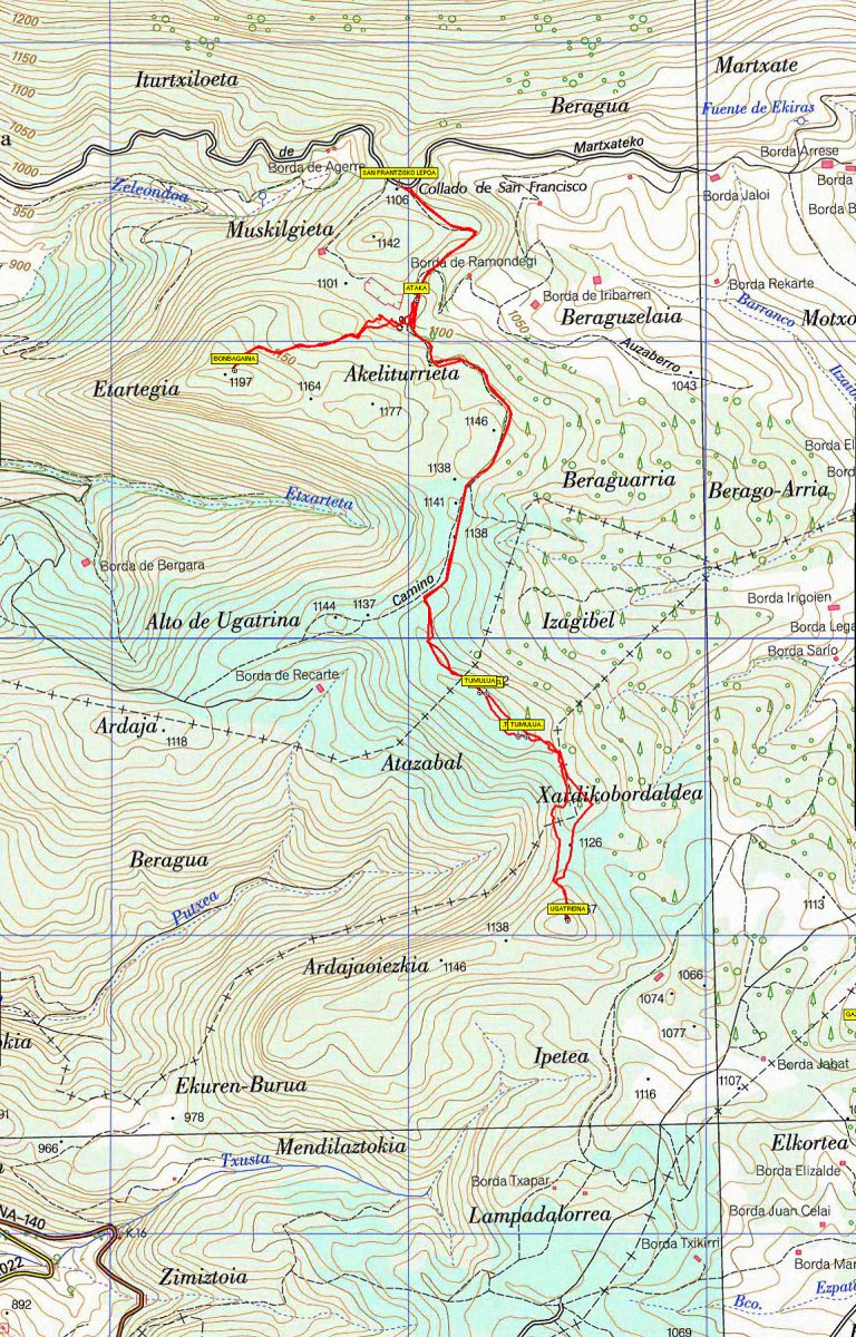 Bonbagaina, Itzagibel eta Ugatreina