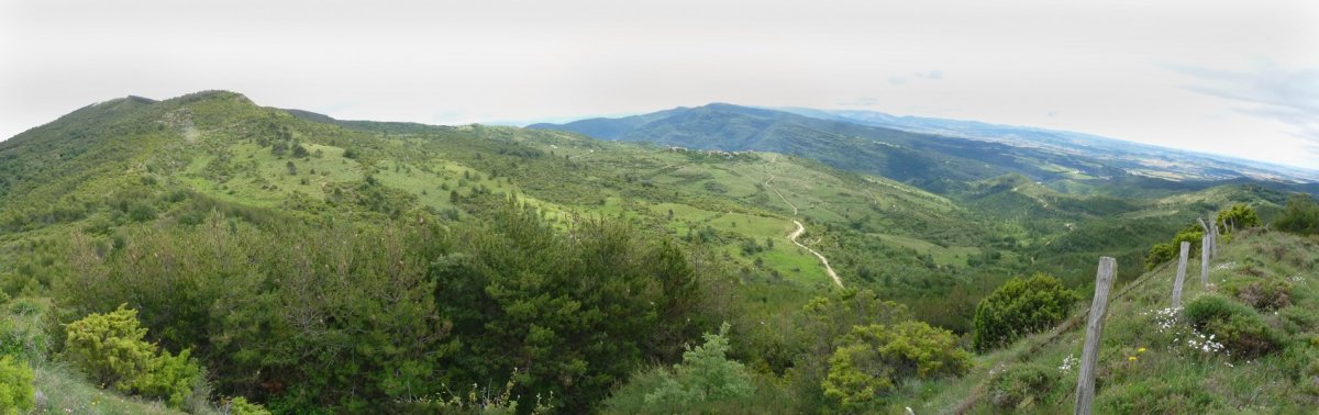 Panorama zabala Murugaingo gailurretik