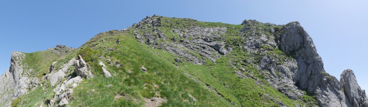 Pic d'Anéou, hegoaldeko isurialdeko igoera gogorra