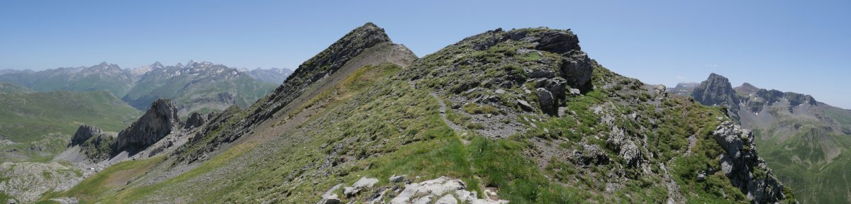 Pic d'Anéou mendebaldeko gandorretik