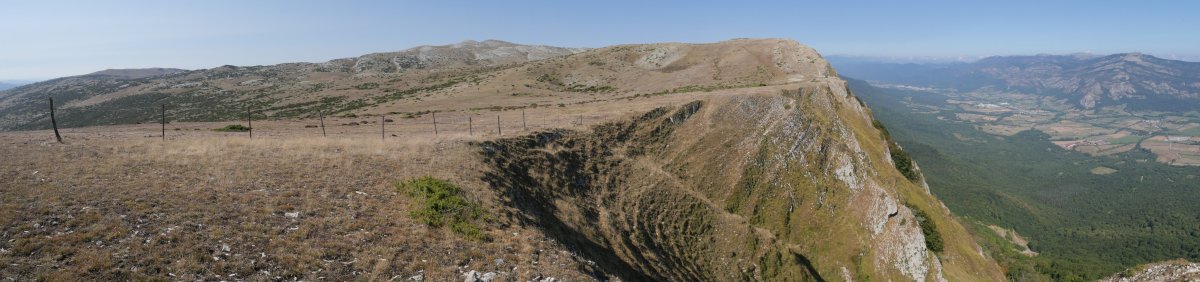 Irañetako mendatearen ingurutik mendebaldera begira