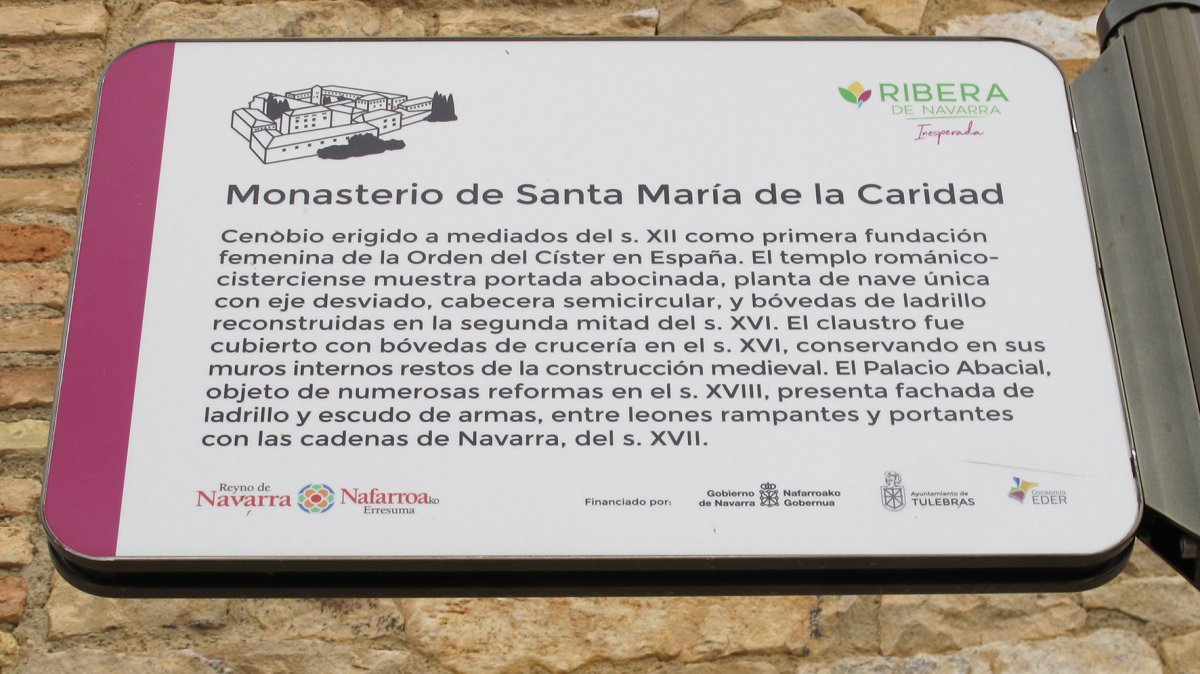 Santa María de la Caridad monastegia, Tulebras