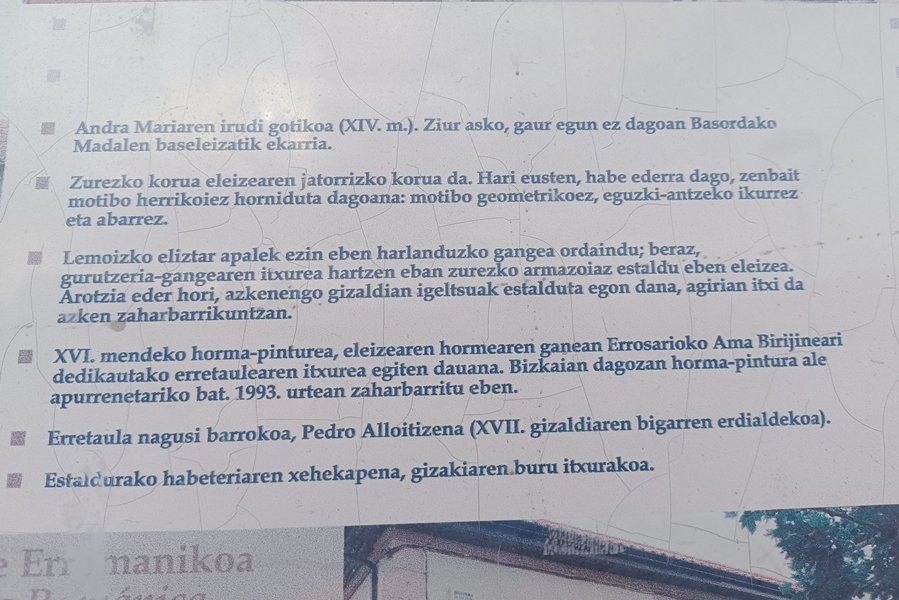 Andra Mari Eliza. Lemoiz (Urizar)