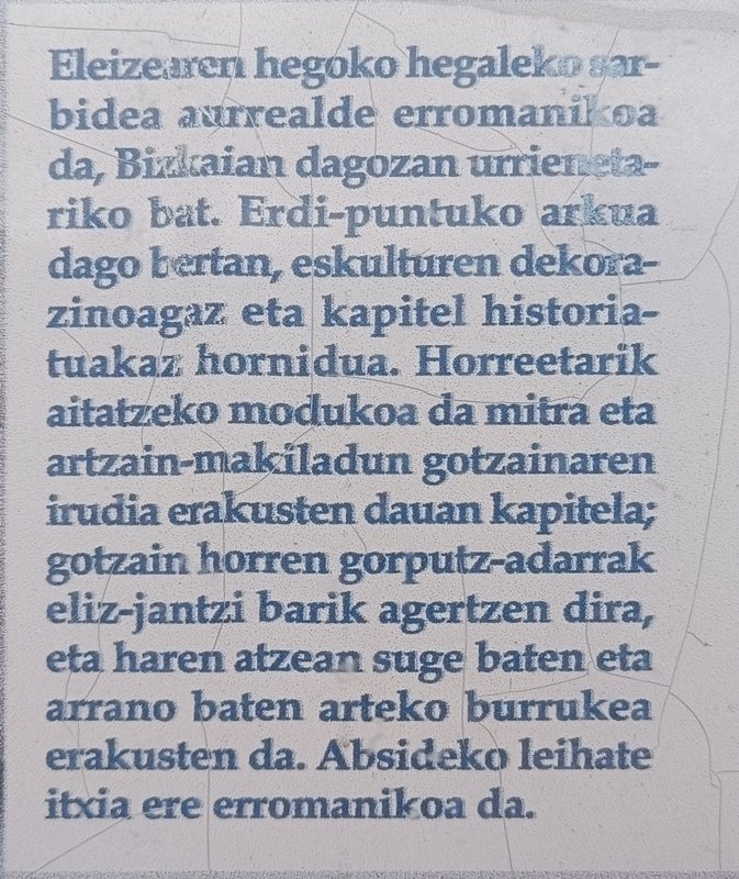 Andra Mari Eliza. Lemoiz (Urizar)