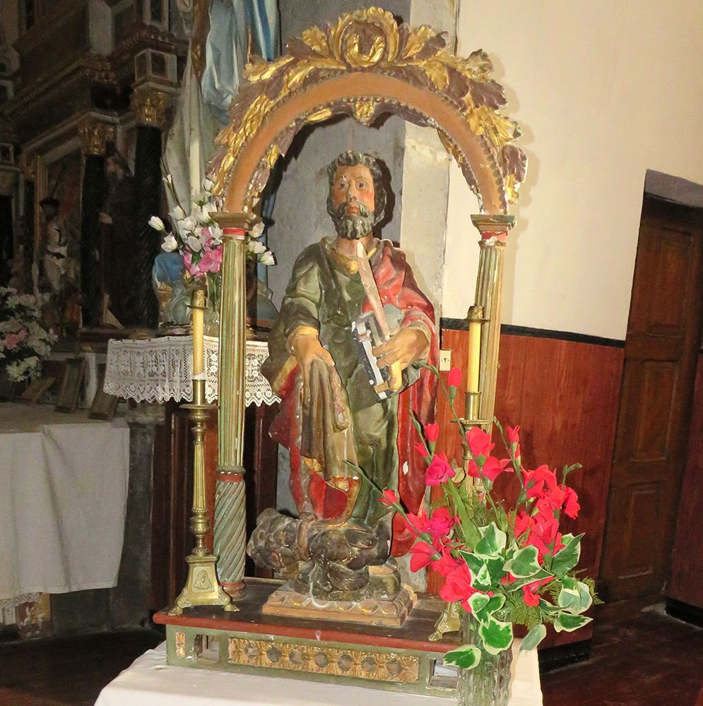San Bartolomen imagina San Martin elizan, Abezia-Urkabustaiz