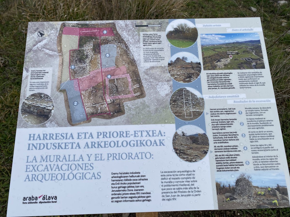 Harresia eta Priore Etxea. Iruña Oka (Iruña Veleia)
