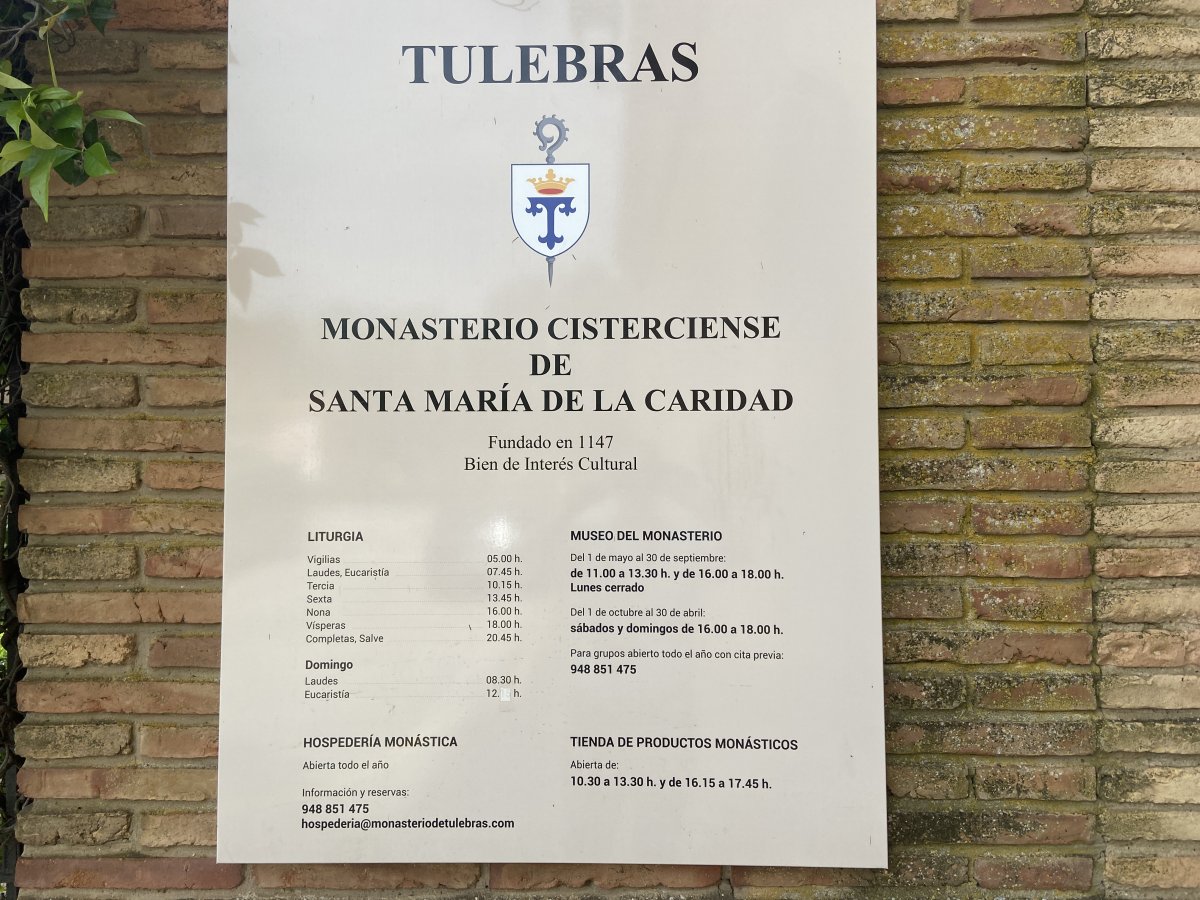Santa María de la Caridad Monastegia. Tulebras