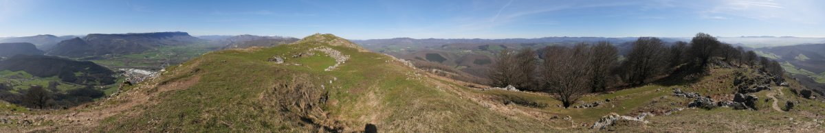 Erga tontorreko panoramika osoa
